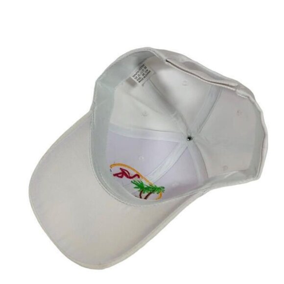 Florida Vacation Hat Baseball Cap Palm Tree Flamingo Travel Destination - Picture 3 of 4